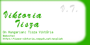 viktoria tisza business card